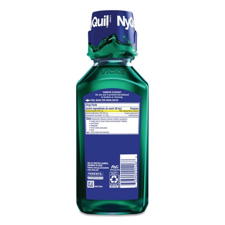 Vicks NyQuil Cold & Flu Nighttime Liquid, 12 oz Bottle, PK12 01426